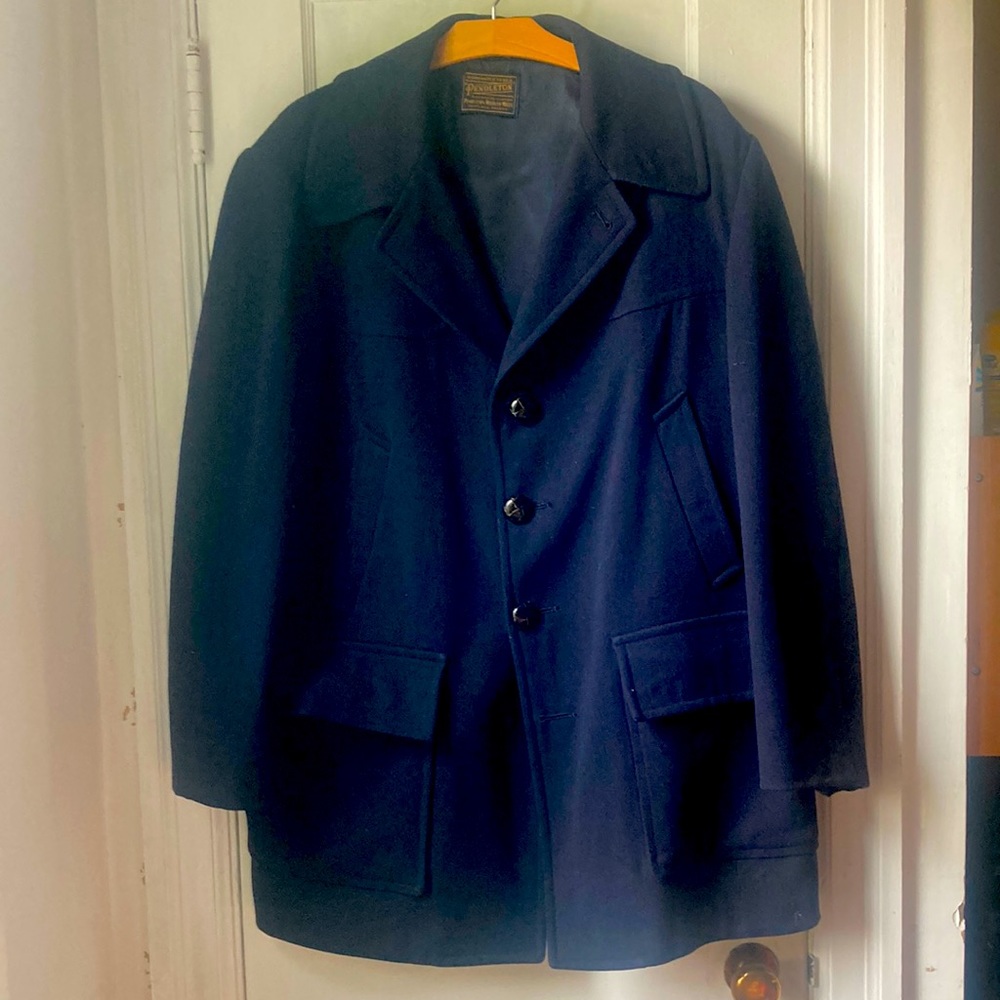 Pendleton men’s large wool pea coat
